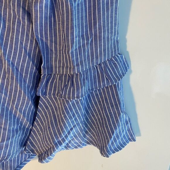 Kori America Pin Striped Blouse J5010 - Picture 4 of 9